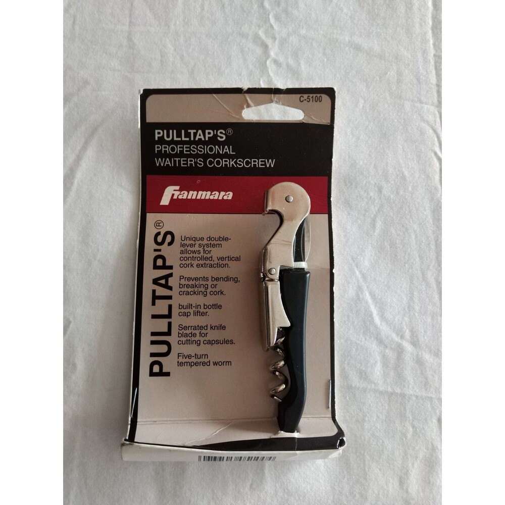 Pulltap's Professional Double-hinged Waiter's Corkscrew Bottle Opener Franmara